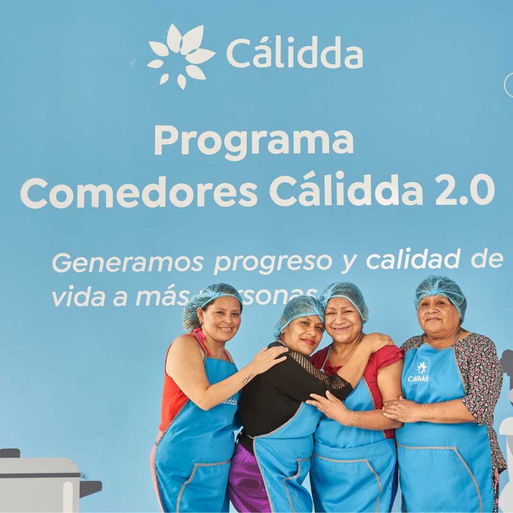 Foto del programa de comedores de Calidda 2.0